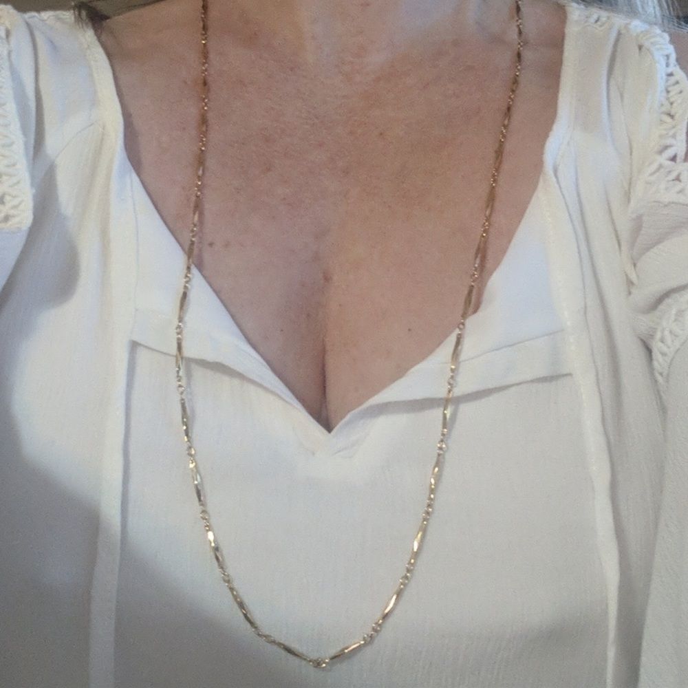 5 Pcs Gold & Silver chain necklace jewelry lot~ ALL WEARABLE  w PENDANTS - Picture 8 of 11